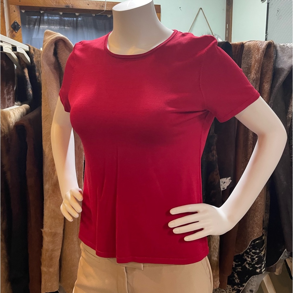 Jones New York Petite Large Red Top